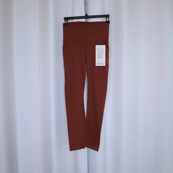 NWT Lululemon Power Thru High-Rise Tight 25" Date Brown Sz 4 - Picture 4 of 9
